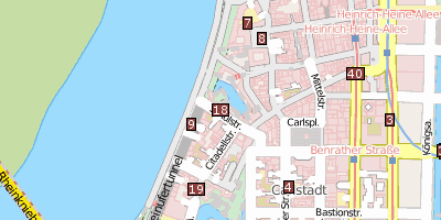 Stadtplan Filmmuseum Düsseldorf