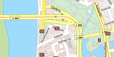 Stadtplan Kunstakademie Düsseldorf