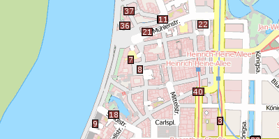 Marktplatz  Düsseldorf Stadtplan