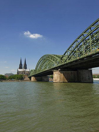 Foto Hohenzollernbrücke am Kölner Dom - Köln