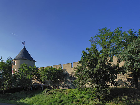 Stadtmauer und Sachsenturm am Sachsenring